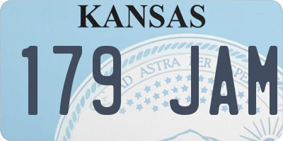 KS license plate 179JAM