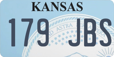 KS license plate 179JBS