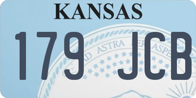 KS license plate 179JCB