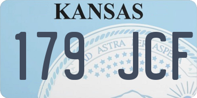 KS license plate 179JCF