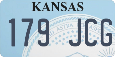 KS license plate 179JCG