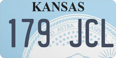 KS license plate 179JCL