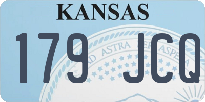 KS license plate 179JCQ