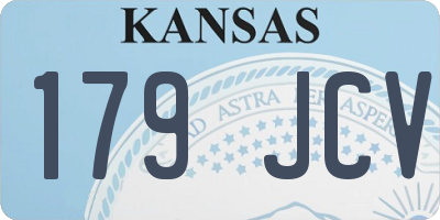 KS license plate 179JCV