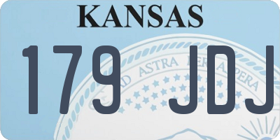 KS license plate 179JDJ