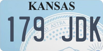 KS license plate 179JDK