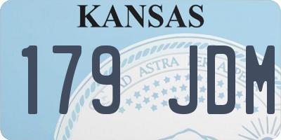 KS license plate 179JDM