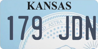 KS license plate 179JDN