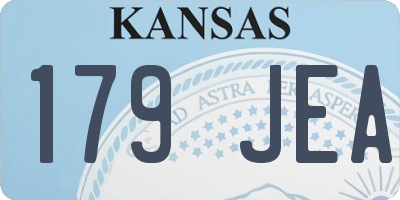 KS license plate 179JEA