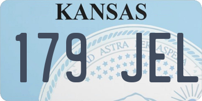 KS license plate 179JEL