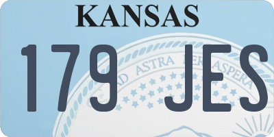 KS license plate 179JES