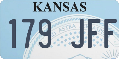 KS license plate 179JFF