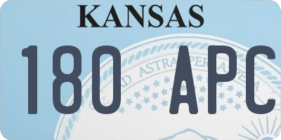 KS license plate 180APC