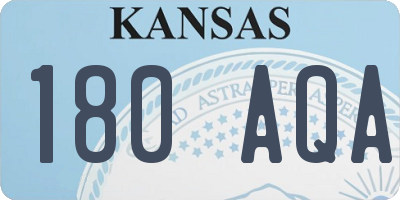 KS license plate 180AQA