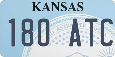 KS license plate 180ATC