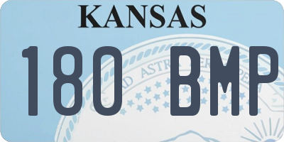 KS license plate 180BMP