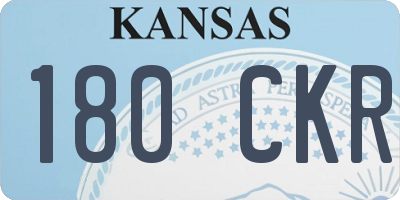 KS license plate 180CKR