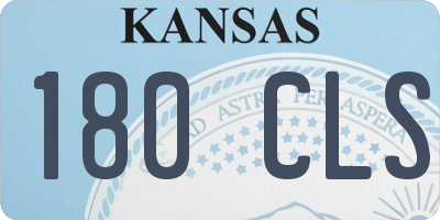 KS license plate 180CLS