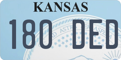 KS license plate 180DED