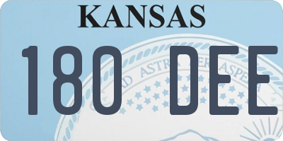 KS license plate 180DEE