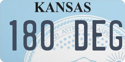 KS license plate 180DEG
