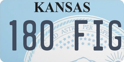 KS license plate 180FIG