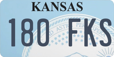 KS license plate 180FKS