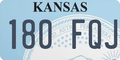 KS license plate 180FQJ