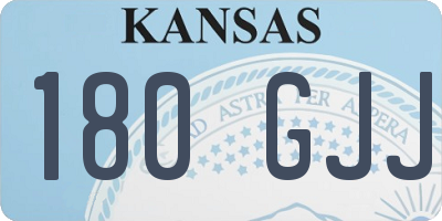 KS license plate 180GJJ