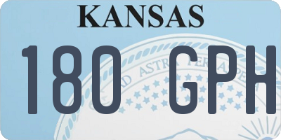 KS license plate 180GPH