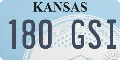KS license plate 180GSI