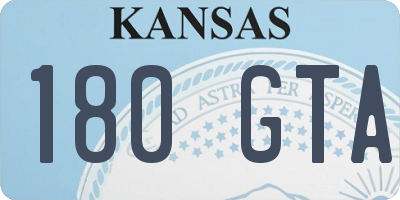 KS license plate 180GTA