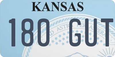 KS license plate 180GUT