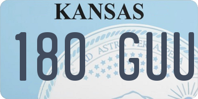 KS license plate 180GUU