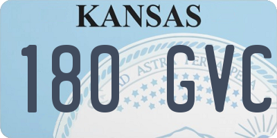 KS license plate 180GVC
