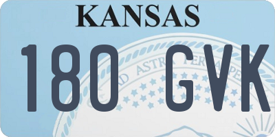 KS license plate 180GVK