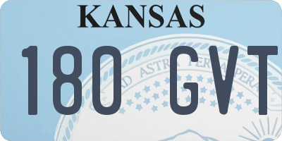 KS license plate 180GVT