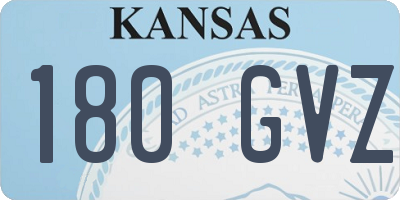 KS license plate 180GVZ