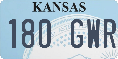 KS license plate 180GWR