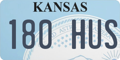KS license plate 180HUS