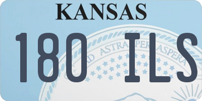 KS license plate 180ILS