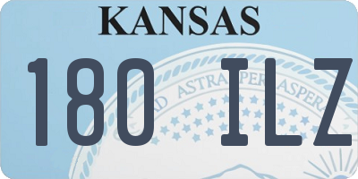 KS license plate 180ILZ