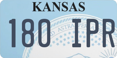 KS license plate 180IPR
