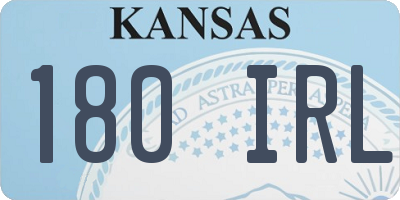 KS license plate 180IRL