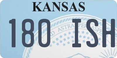 KS license plate 180ISH