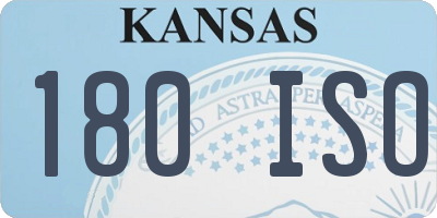 KS license plate 180ISO