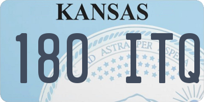 KS license plate 180ITQ