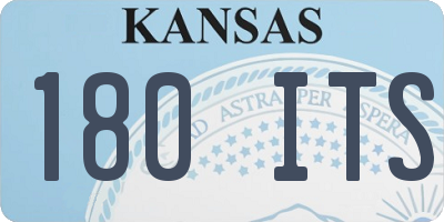 KS license plate 180ITS