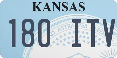 KS license plate 180ITV