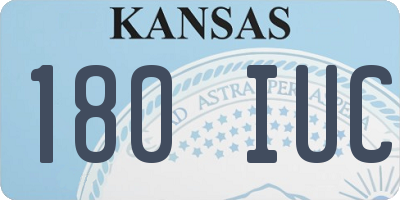 KS license plate 180IUC